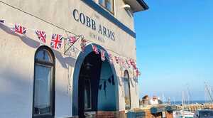 The historic Cobb wall at Lyme Regis