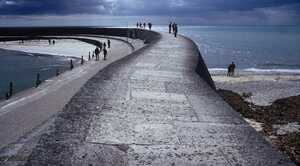 The historic Cobb wall at Lyme Regis